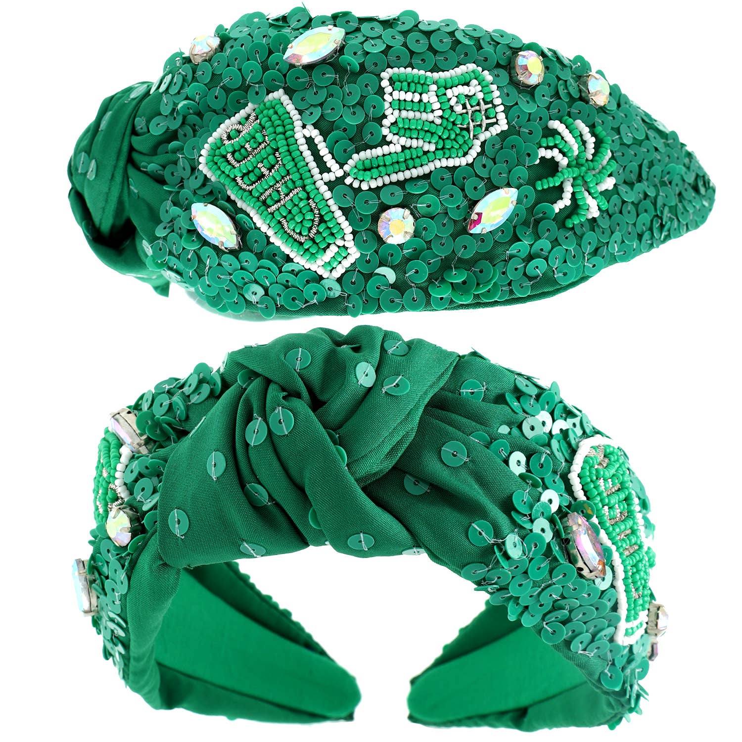 SP Sophia Collection - Wholesale Fashion Headband - Women's - Number 1 Hand Top Knotted Jeweled beaded Headband 7