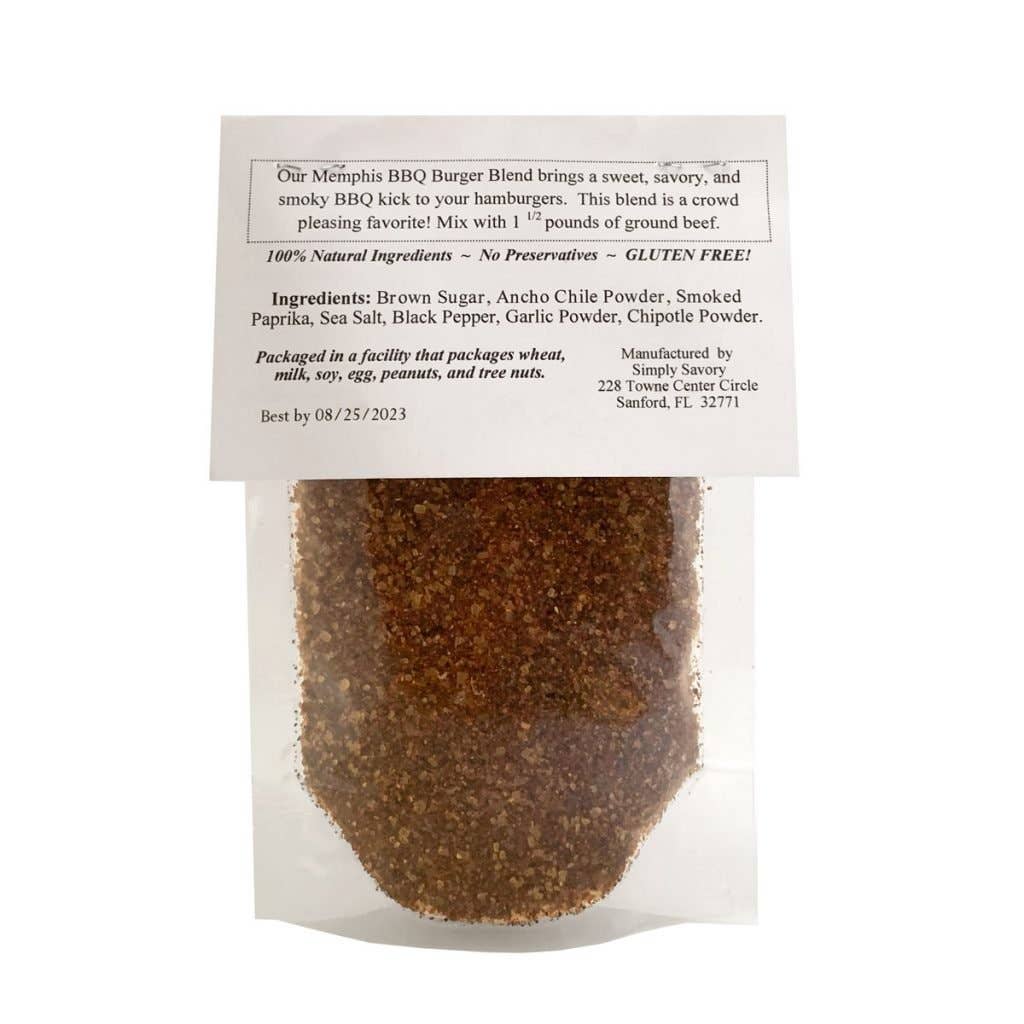 Simply Savory - Wholesale Dried Spice Mix - Memphis BBQ Gourmet Burger Blend2