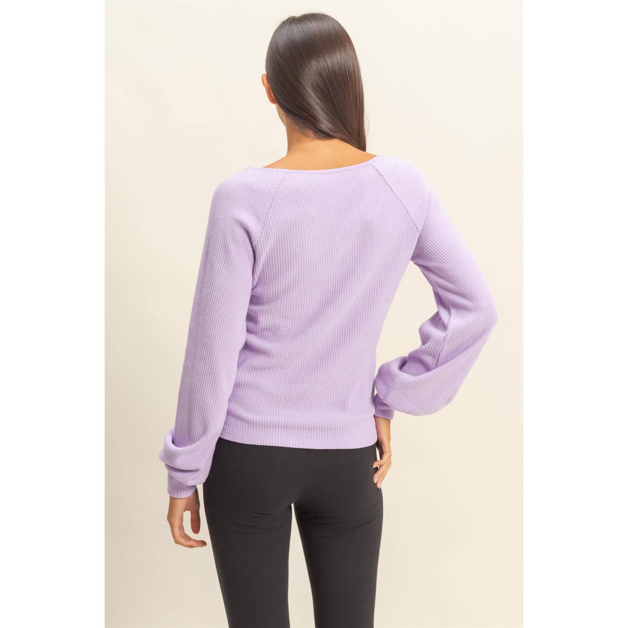 HYFVE - Venta al por mayor Camisa - Mujer - Top de manga globo de cuello cuadrado7