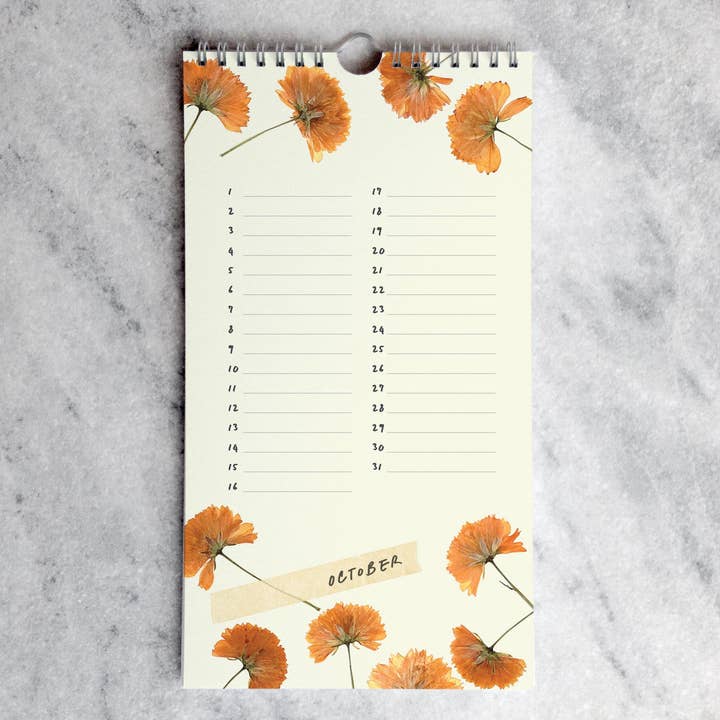 Favorite Story - Wholesale Calendar - Celebration Calendar, Pressed Flowers11