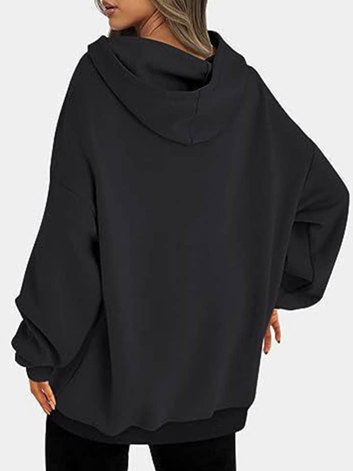 Lovenne - Wholesale Hoodie - Women's - Oversized loose fleece hooded sweatshirt38