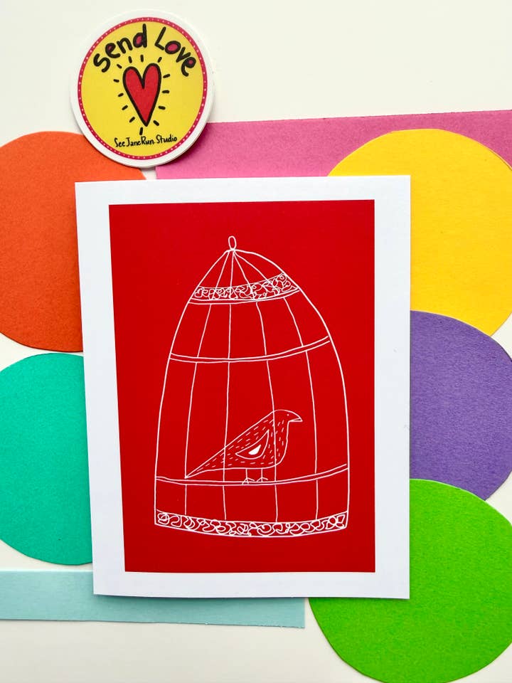 All Occasion - Bird in a Cage for wholesale by SeeJaneRun, LLC