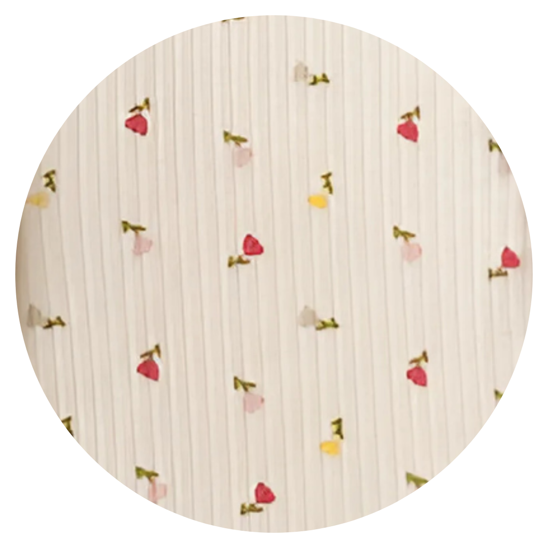 Himmelberg Baby - Wholesale Romper - Kids - Tulips Design Ribbed Romper  – Organic Cotton3