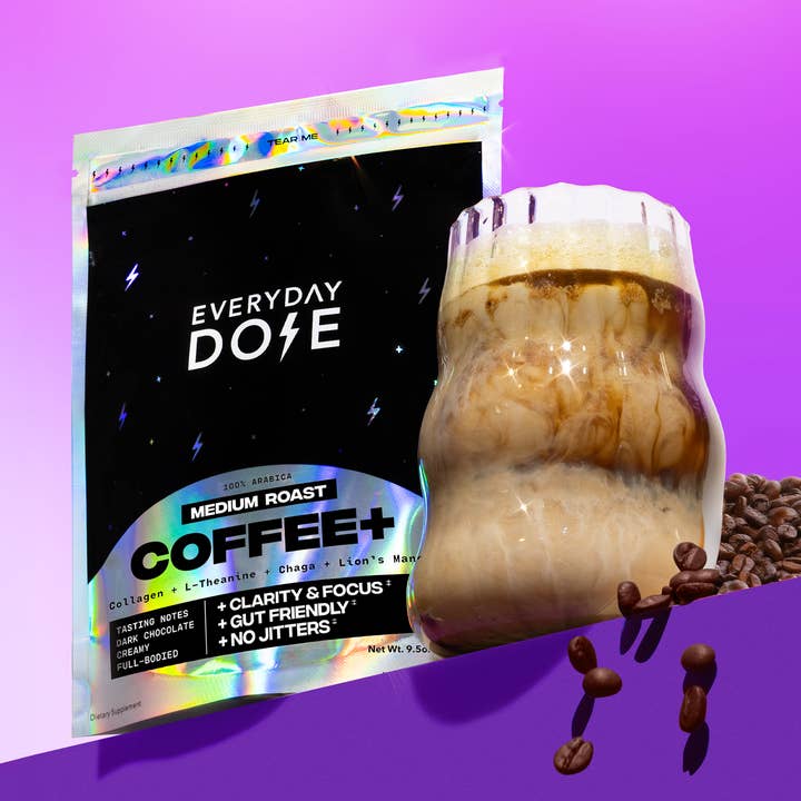 Everyday Dose Mushroom Coffee+ Medium Roast: Focus & Energy for wholesale by Everyday Dose