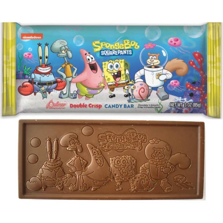 I Got Your Candy – wholesale Chocolate bar – Palmer SpongeBob SquarePants Double Crisp Candy Bar 3oz - 18ct
