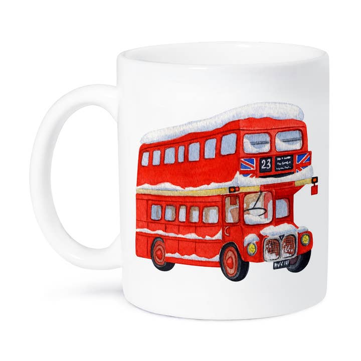 3dRose – Caneca por atacado – 3dRose, Ilustração de Autocarro de Dois Andares de Londres, Caneca8
