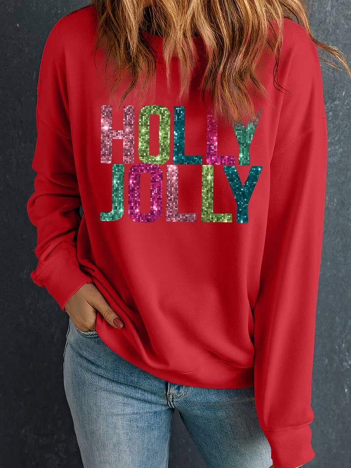 Junora Jolly Printing Christmas Pullover for wholesale by Threaded Pear