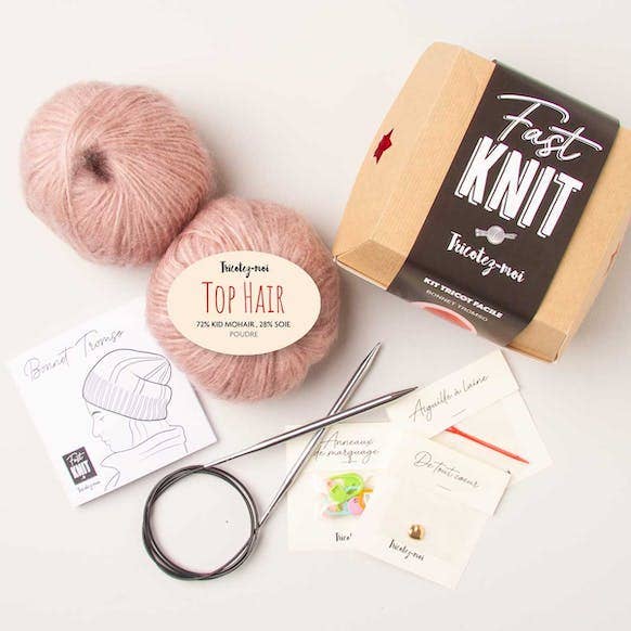 Berretto Tromso Poudre Fast Knit per la vendita all'ingrosso da parte di Tricotez-moi