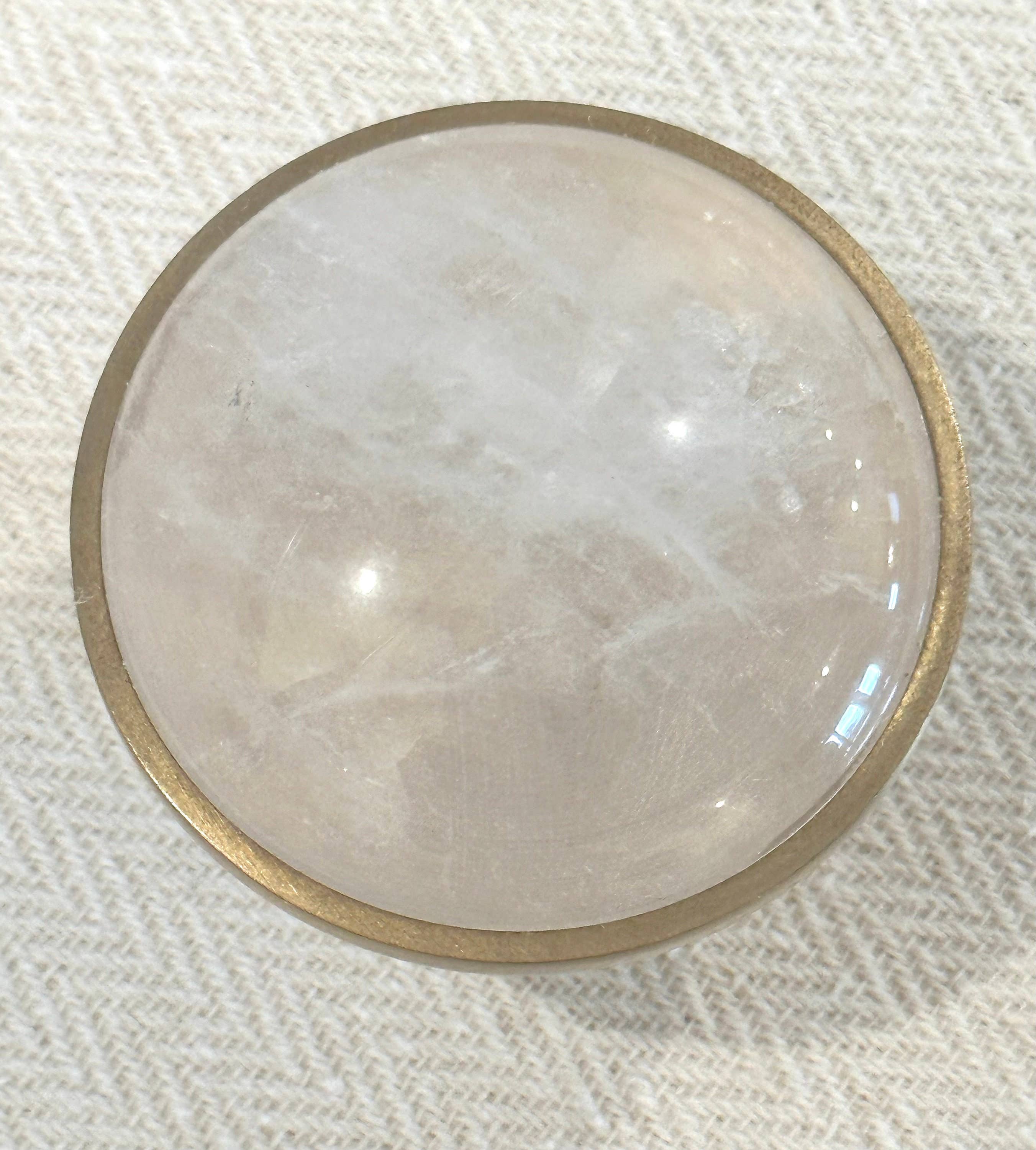 Stephen D. Evans - Vendita all'ingrosso Manopola/pomello - Pomolo di cristallo di lusso in ottone per porta e cassetto2