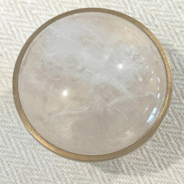 Stephen D. Evans - Vendita all'ingrosso Manopola/pomello - Pomolo di cristallo di lusso in ottone per porta e cassetto2