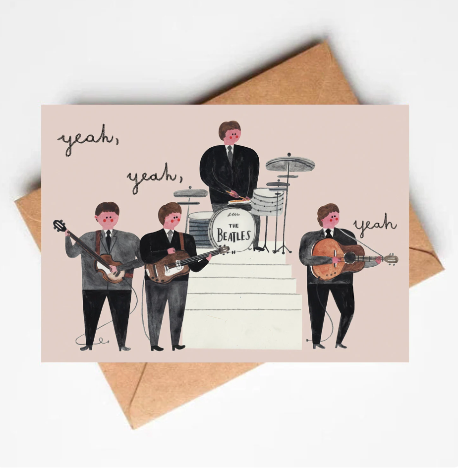 Daria Solak Illustrations - Wholesale Everyday Greeting Card - THE BEATLES card 0