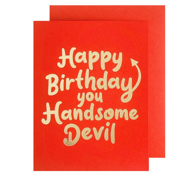 The Social Type - Wholesale Birthday Card - Handsome Devil Birthday Card