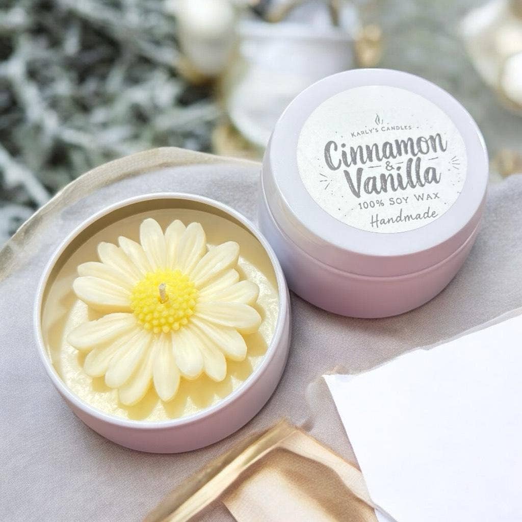 Karly’s Candles - Wholesale Party gift - Daisy Soy Wax Candles 4 oz - Baby, Bridal & Wedding Favors1