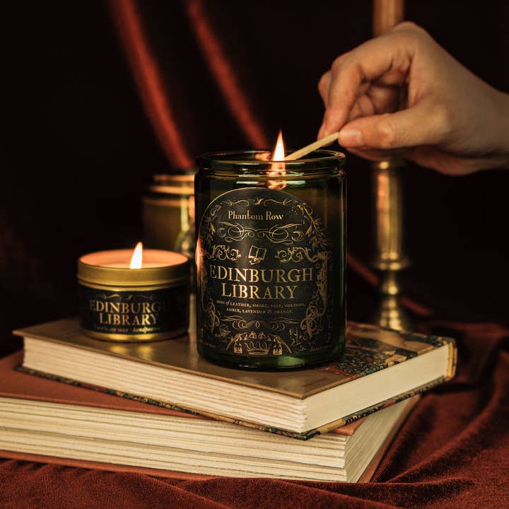 Phantom Row - Wholesale Jar/Filled Candle - Edinburgh Library | Literary & Gothic-Inspired Jar Candle5