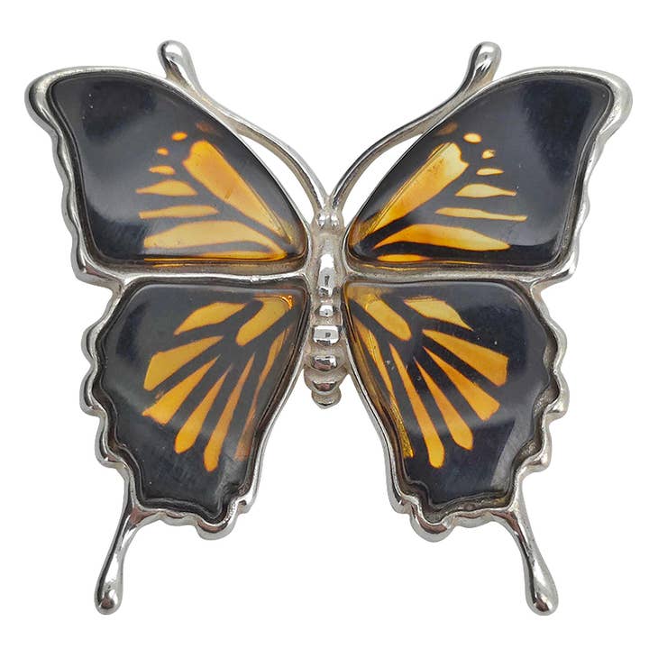 Butterfly Cameo/Intaglio Amber vedhæng for engroshandel hos Amberman