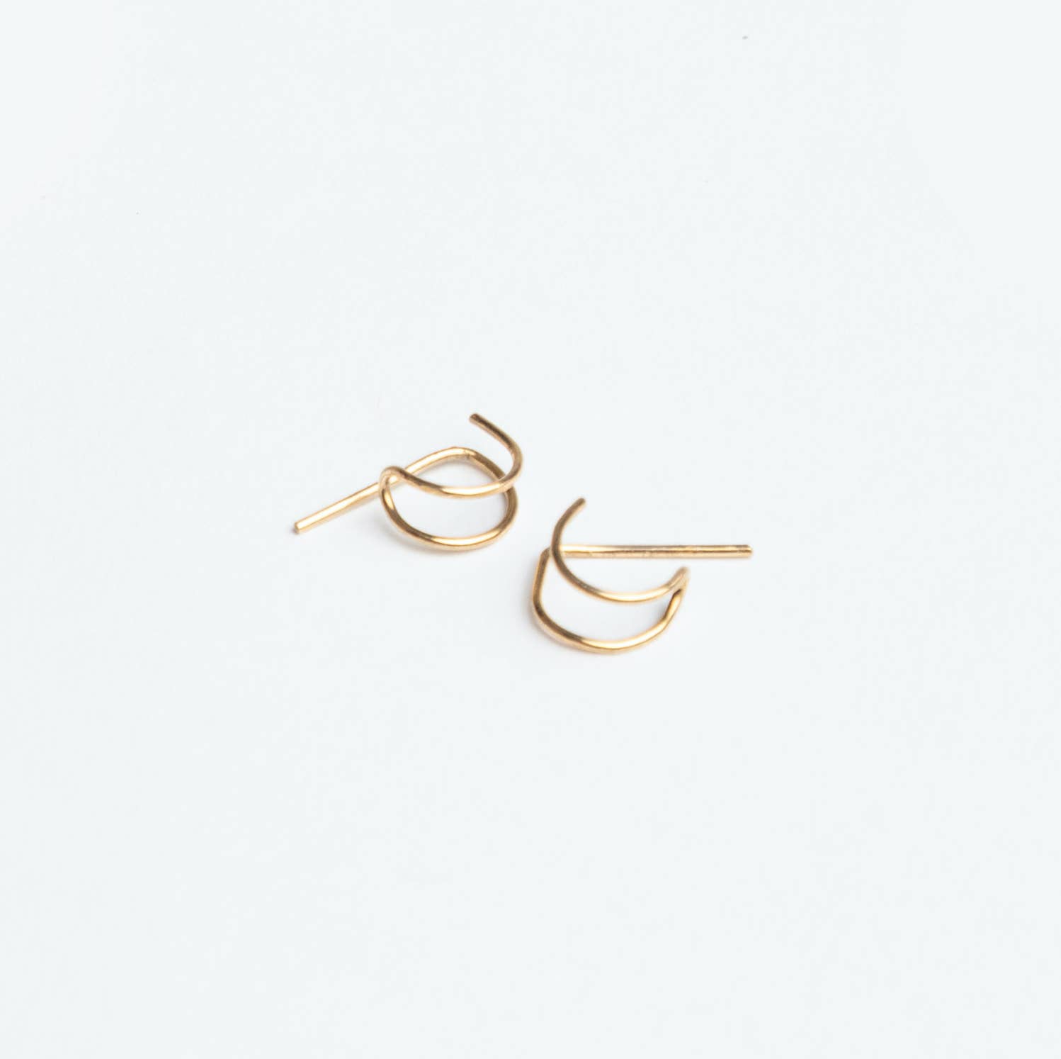 Forai - Wholesale Huggie Earrings - Journey of Hope Huggie Earrings in 14k Gold Filled