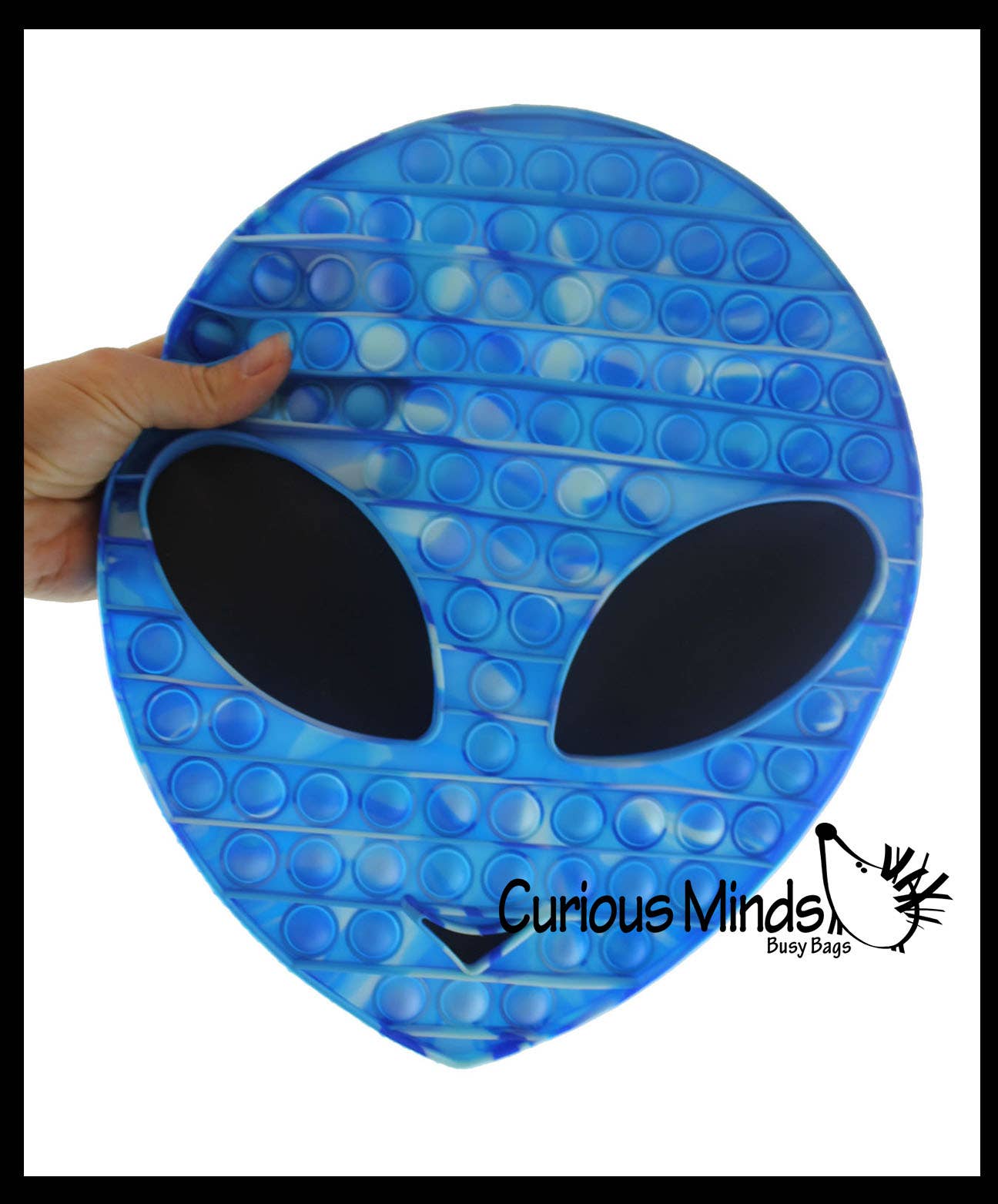 Curious Minds Toys - Wholesale Fidget Toy - Kids - 1 Jumbo Alien Bubble Pop Fidget Toy - Silicone Push Poke Bub5