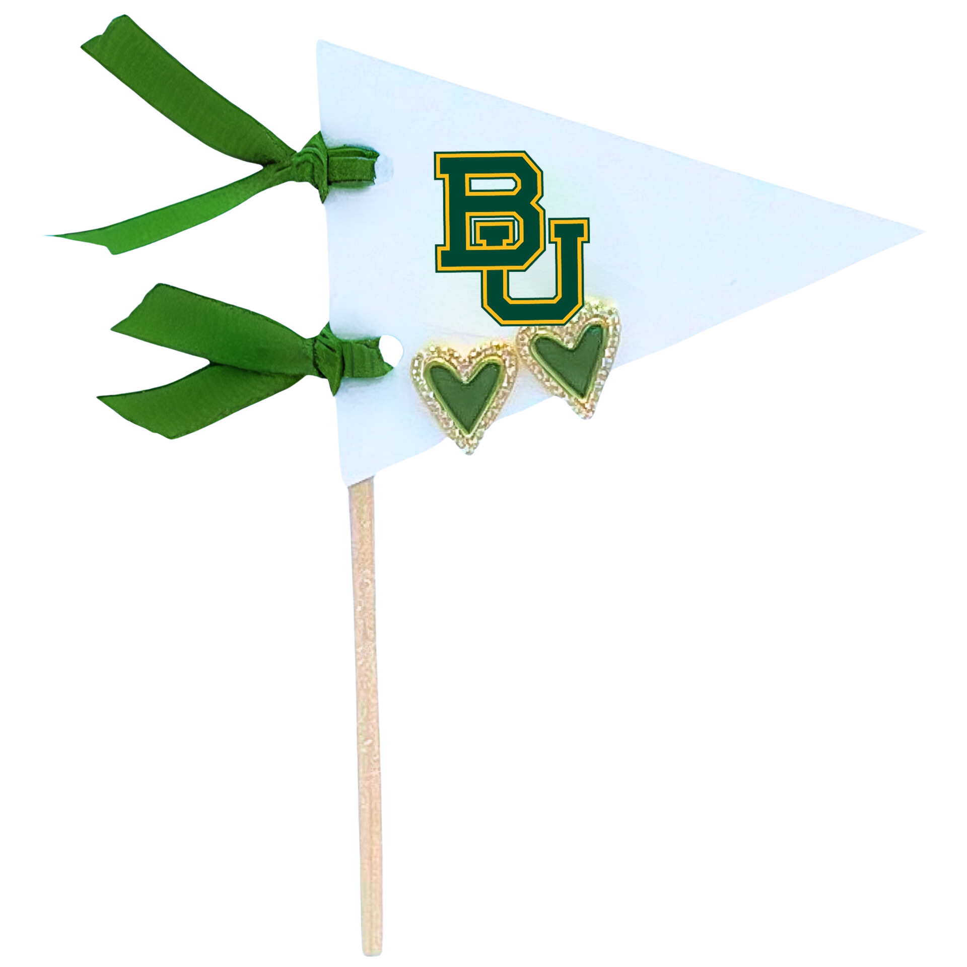 Color Shout – Großhandel Flagge – Love my College: Herzstecker in leuchtenden Farben auf der Wimpelflagge mit Logo16