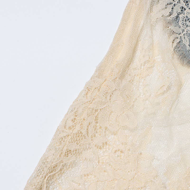 Multi Colored SET8-1 Sexy Lace Suspender Top & Denim Shorts Set for wholesale on Faire11