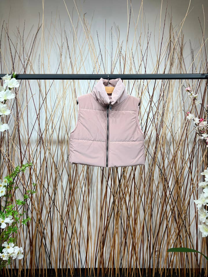 L'Emotion - Wholesale Suit Vest - Women's - Zipped High Neck Zipped Sleeveless Vest