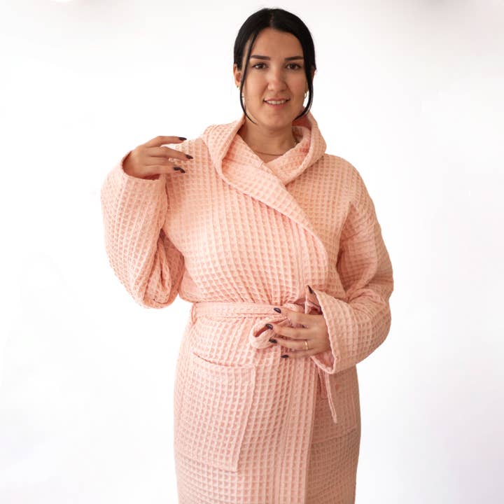 Vivamaison – Engroshandel Morgenkåbe - Unisex – Premium Vaflet Bomuld Badekåbe, Unisex Spa Komfort152