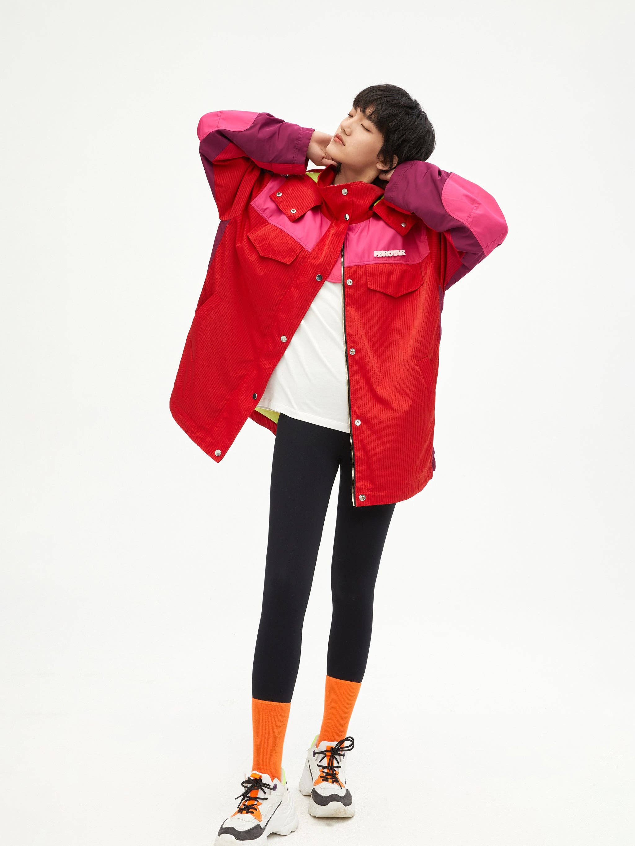 Urlazh - Wholesale Jacket - Women's - Vintage Colorblock Jacket0