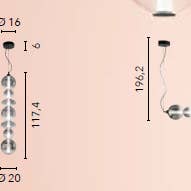 Gruppo F.T - Wholesale Chandelier/Hanging Light - KEMET LED suspension in metal with smoked glass diffusers11