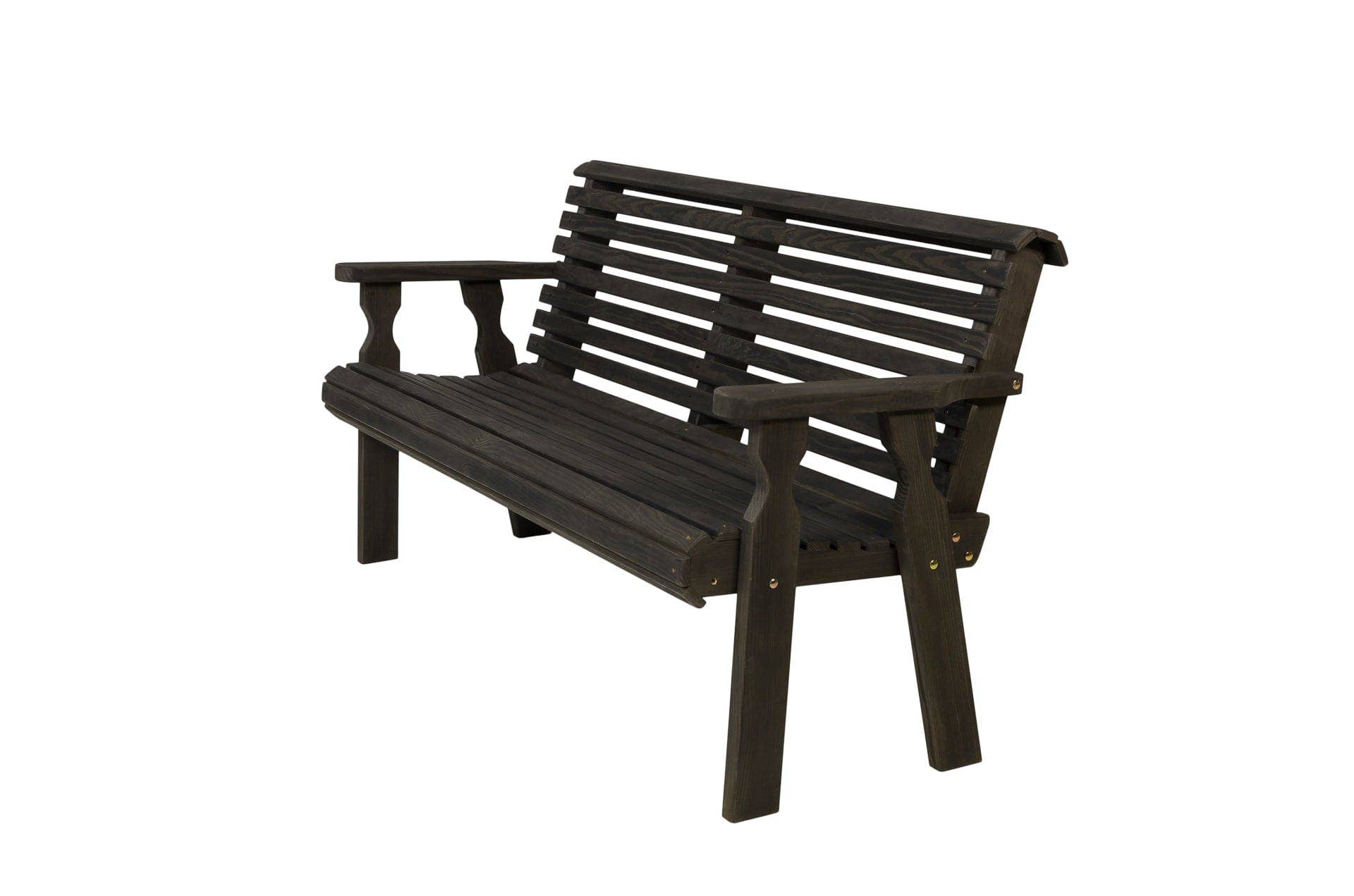 The Porch Swing Company - Wholesale Bench - Amish Casual Roll Back 5 Foot Treated Wood Outdoor Bench7