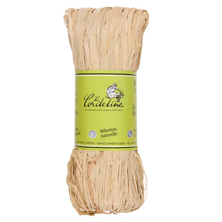 La Cordeline - Wholesale Twine - Natural raffia 150g Fiber length ±1m - Natural color