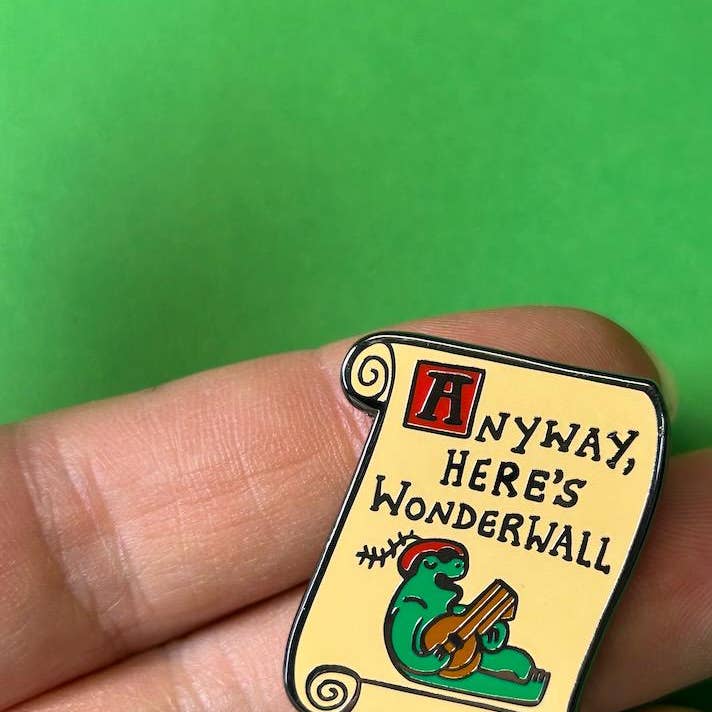 2B Or Not 2B - Wholesale Lapel Pin/Button - Wonderwall Frog Lute Jester Enamel Pin1