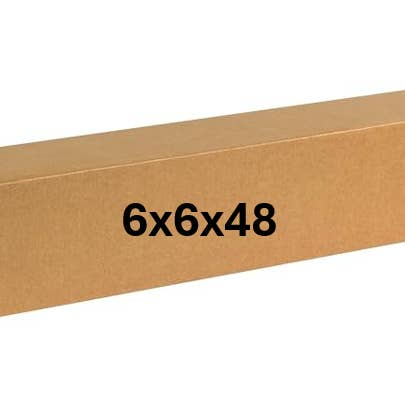 6x6x48 (200 lb strength) | 5 CARDBOARD BOX BUNDLE | TALL for wholesale by SHIPPING BY ELI