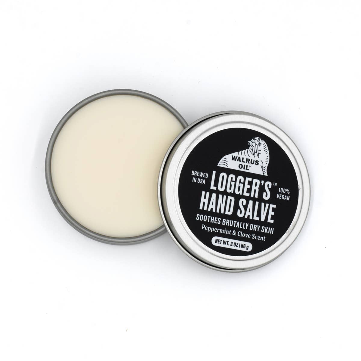 Walrus Oil - Wholesale Healing Salve/Balm/Cream - Logger's Hand Salve, 2 oz - Peppermint and Clove1