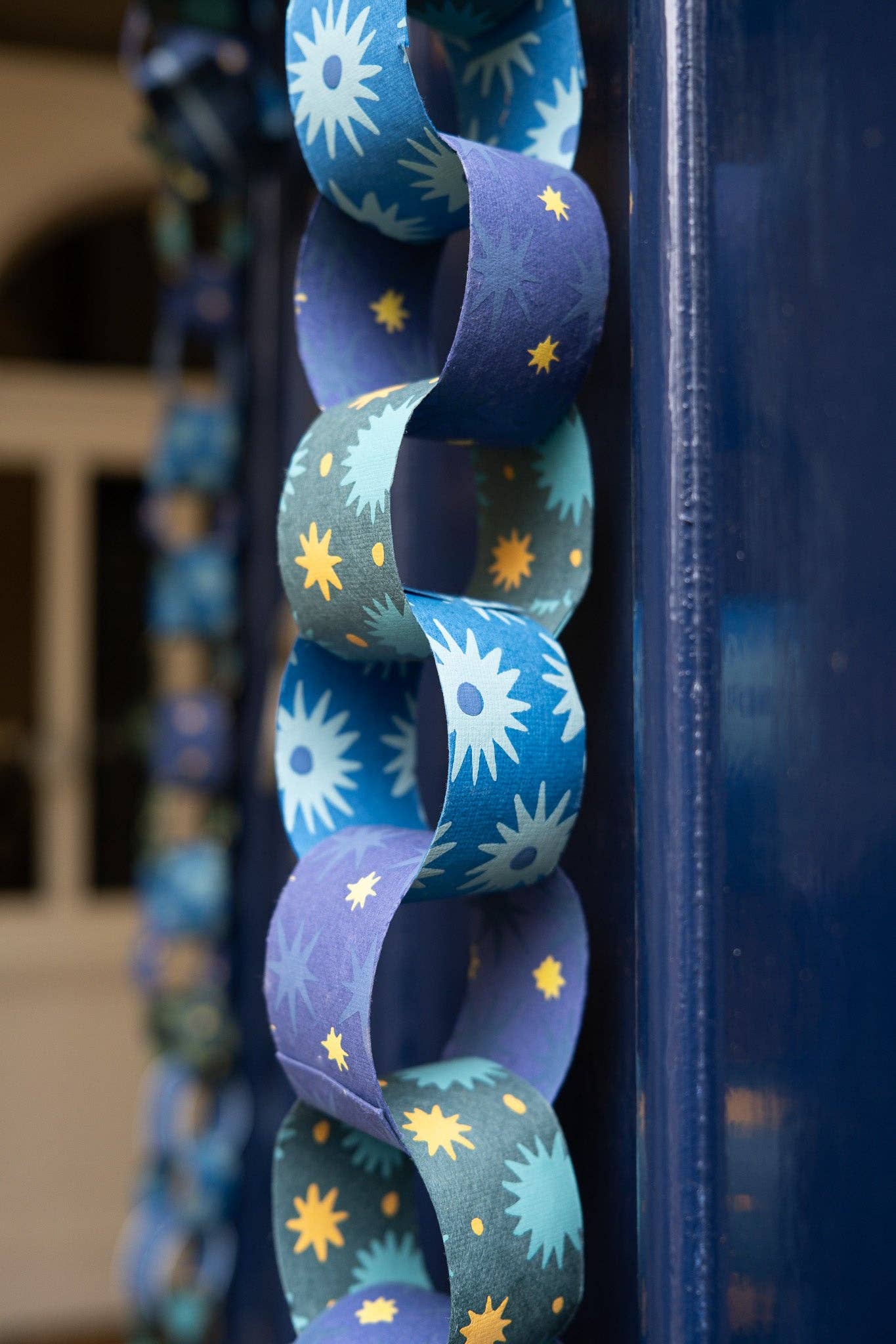 East End Press - Wholesale DIY Craft Kit - UK/EU: Blue and Yellow Paper Chain Kit4