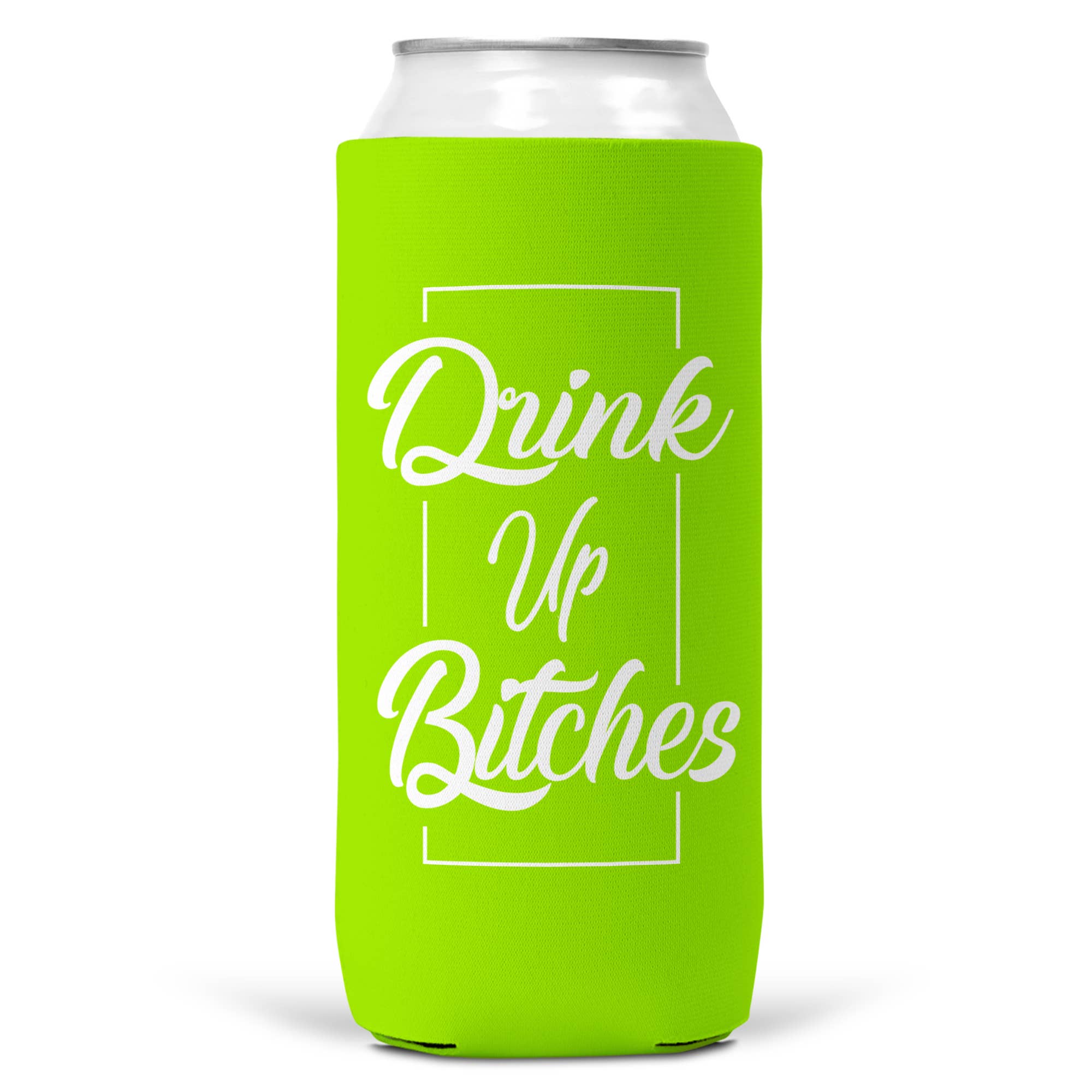 Wi-Wear - Wholesale Drink Huggers & Koozies - Drink Up Bitches SLIM CAN Coozie/Cooler for 12oz Slim Cans4
