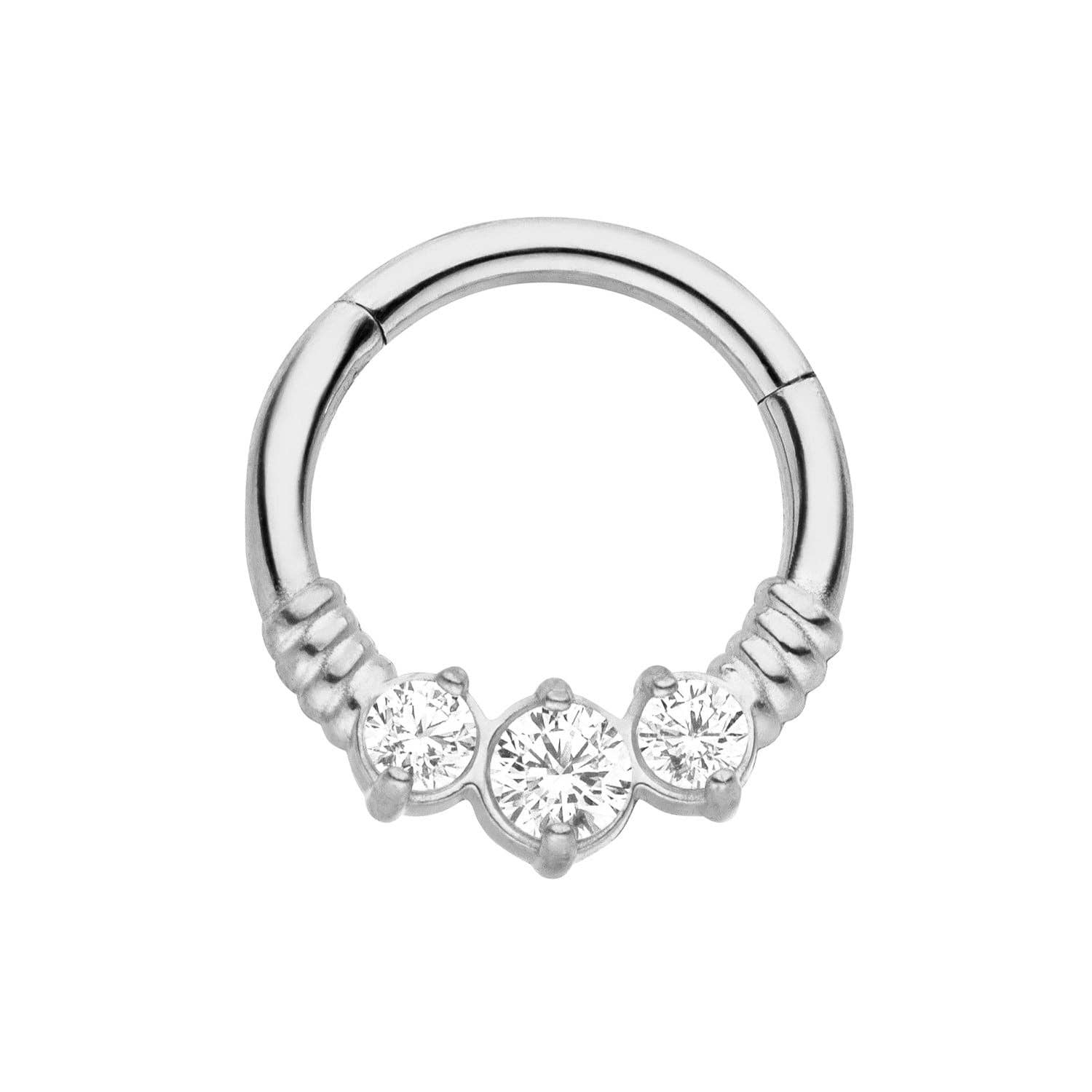 Schmuckgroßhandel - Vente Boucles d'oreille uniques - Bianca Clicker Piercing | Acier chirurgical4