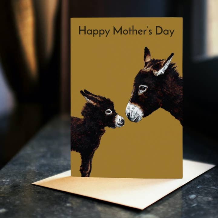 Some Ink Nice - Wholesale Mother's Day Card - Donkey Mother's Day Card * Donkey Card * Animal Cards