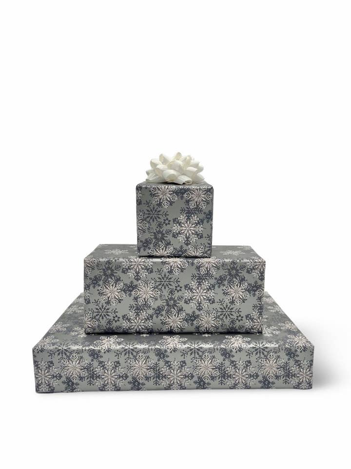 Snowflakes - RX1123 - Bulk Christmas Gift Wrap for wholesale by Artist Point Gift Wrap