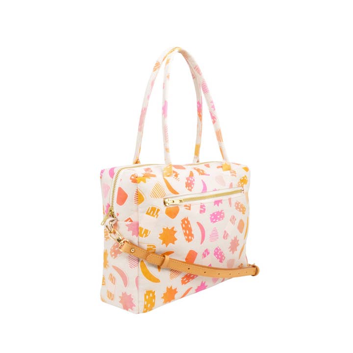 Jana Lam - Wholesale Crossbody Bag - Women's - Mini Duffel • Kakimochi • Pink Spice1
