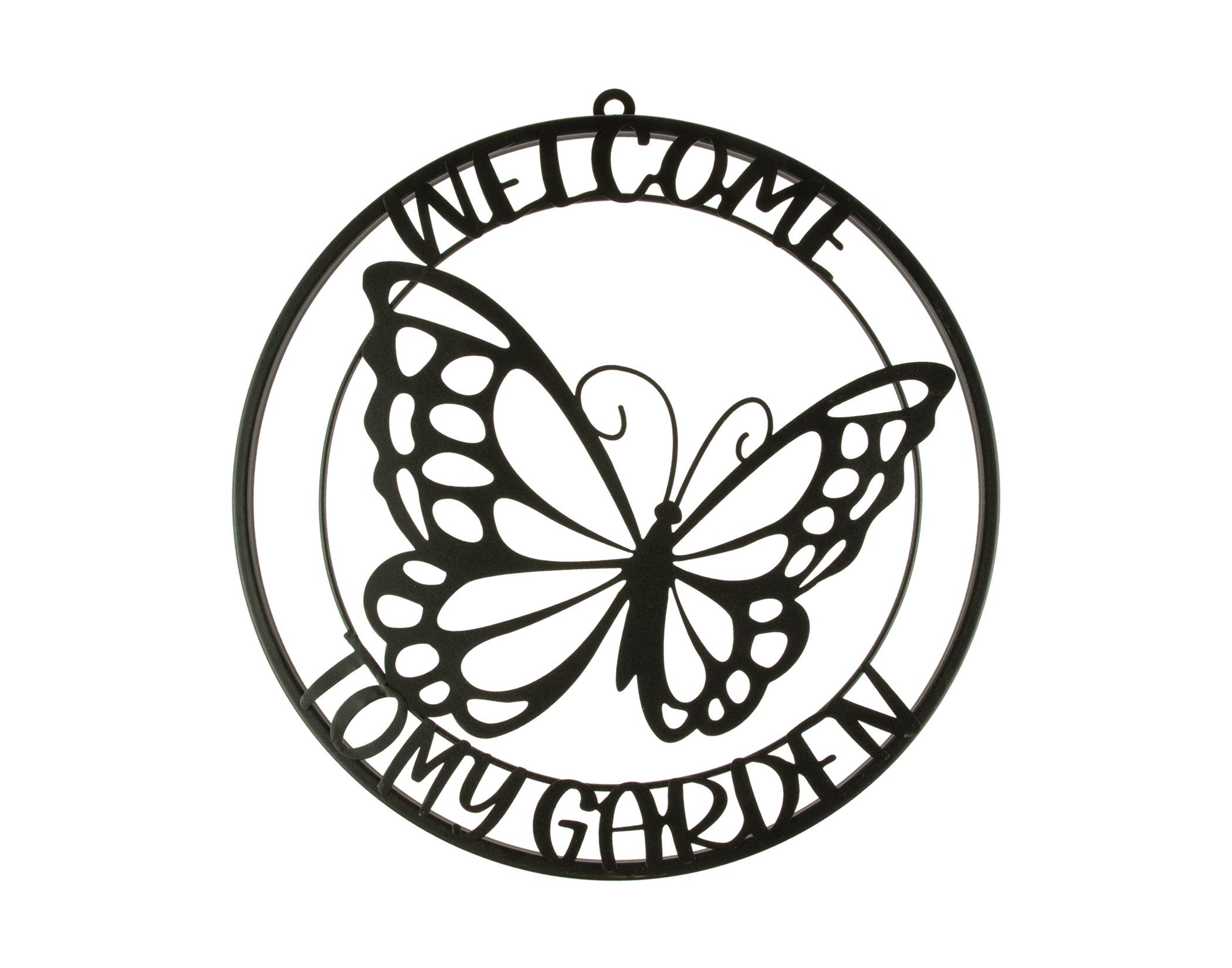 Christmas Tradition - Wholesale Outdoor Sign - 15" Black Butterfly Garden Sign0