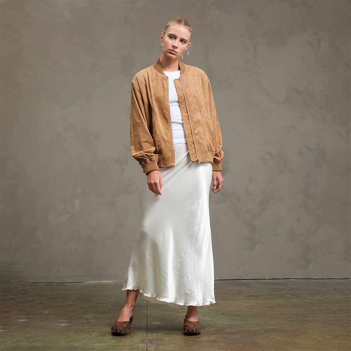 RAISONNEL - Wholesale Skirt - Women's - Satin Slip Skirt - RS104927