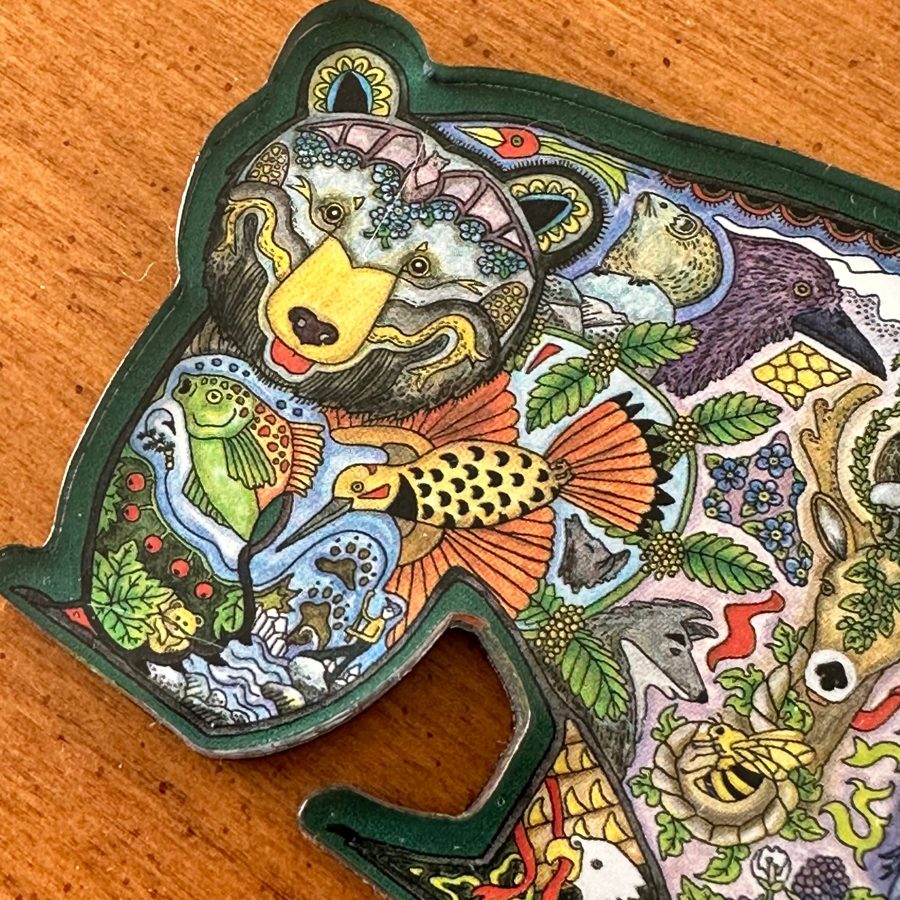 EarthArt International – wholesale Magnet – Black Bear 2 Magnets, Keychains and Pins1