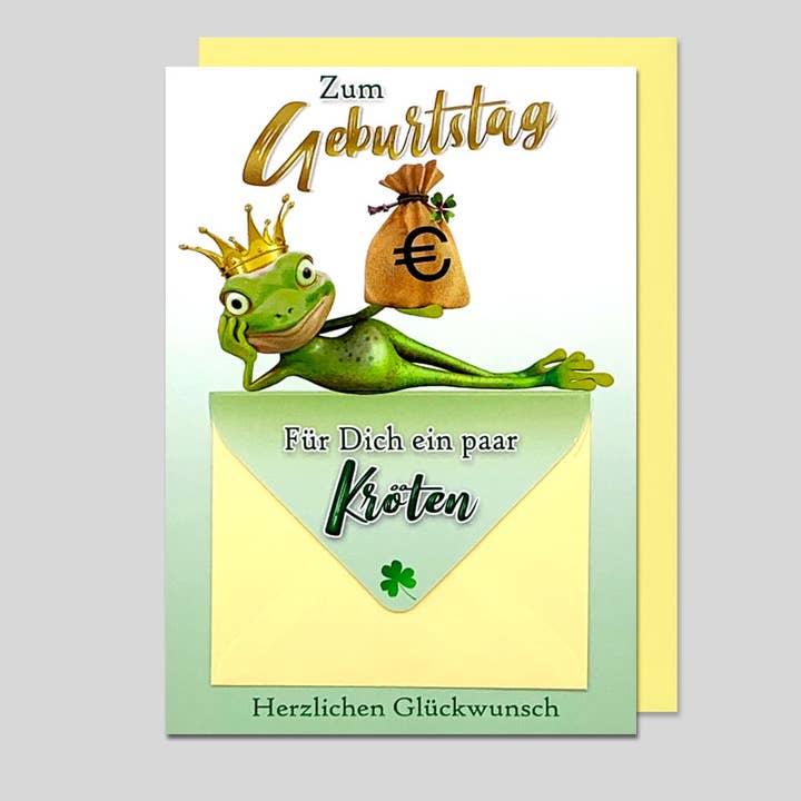 birthday card for a money gift for wholesale by Michel-Verlag GmbH
