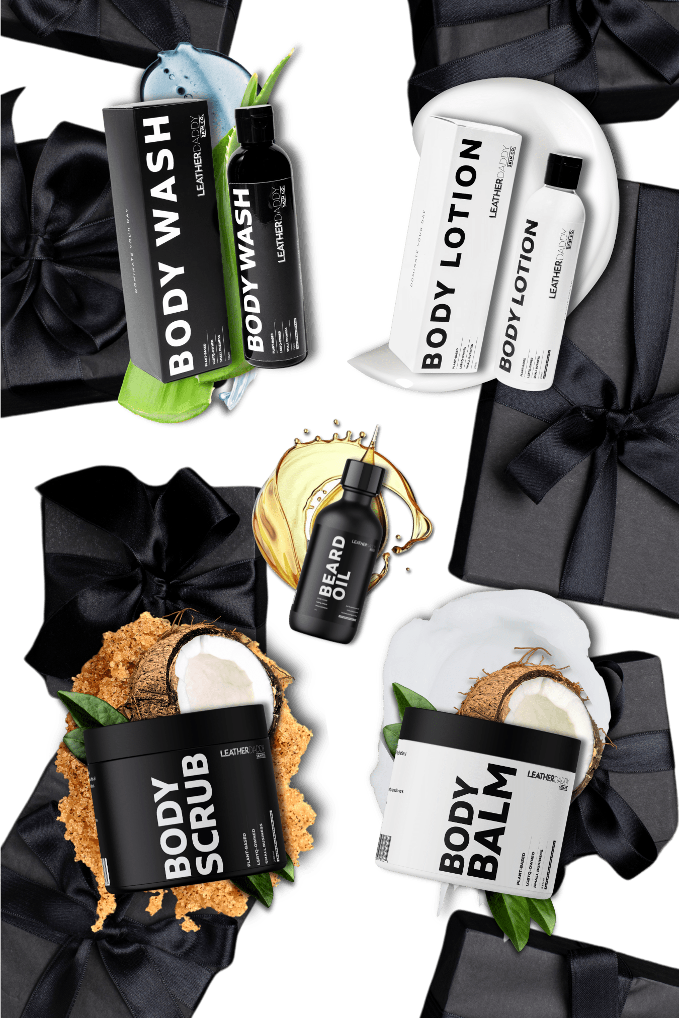 LeatherDaddy Skin Co. - Wholesale Bath & Body Set - LeatherDaddy Travel Tease Gift Set - $52 Value for $38!1