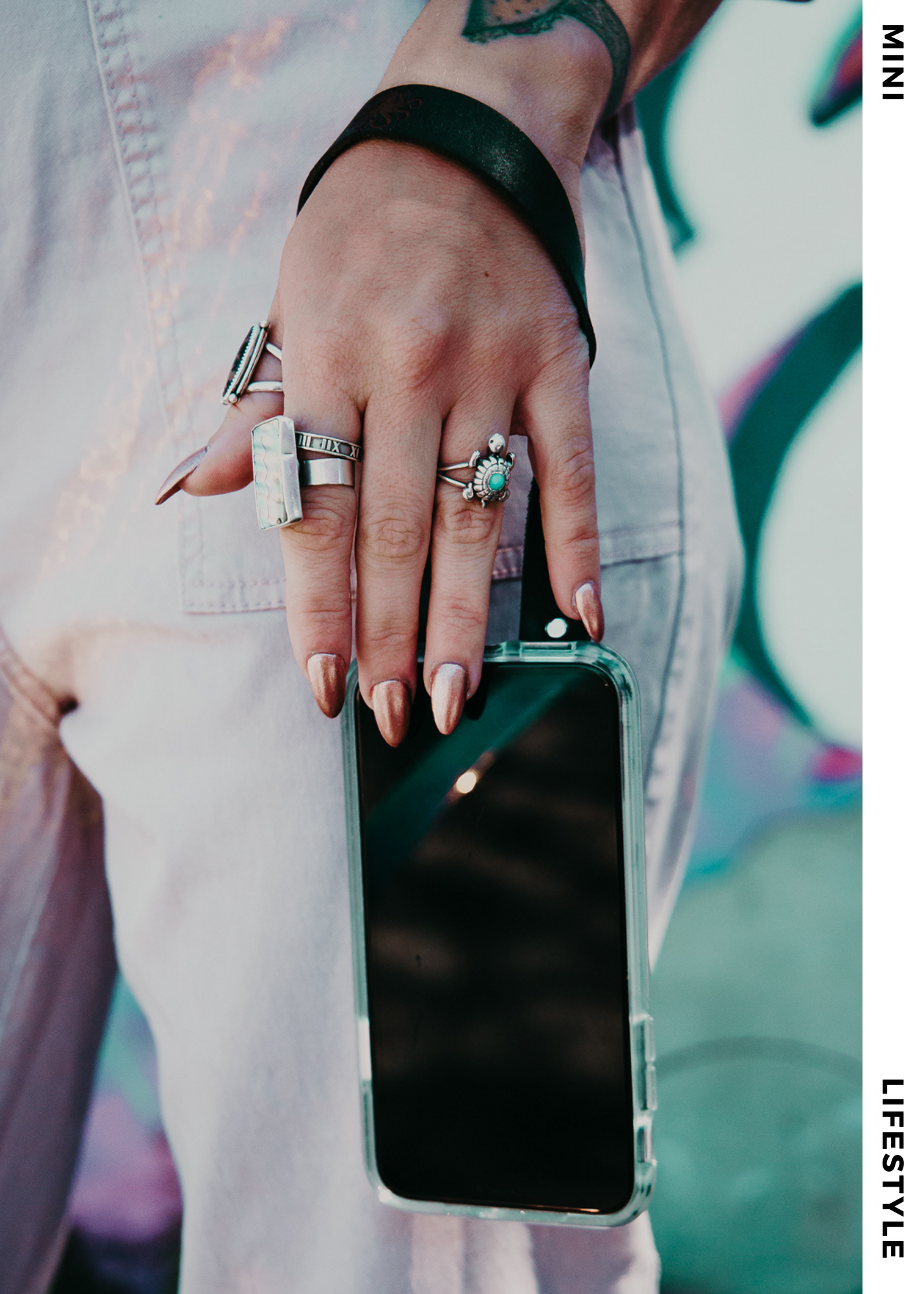 Clutch Creations - Wholesale Phonecase Strap - Black Leather Detachable Mini Phone Strap2