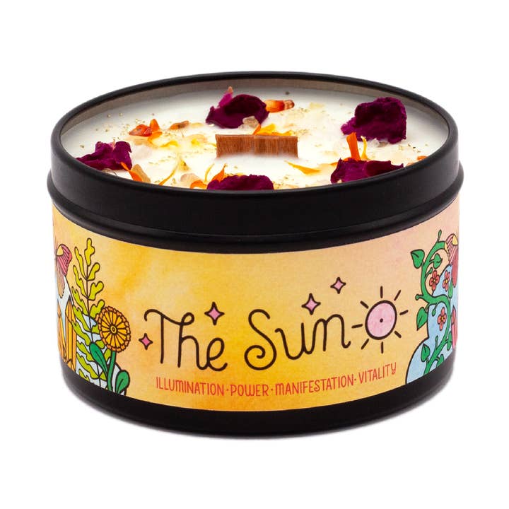 The Sun Aromatherapy Soy Candle - Orange Floral for wholesale by Rachel Beyer