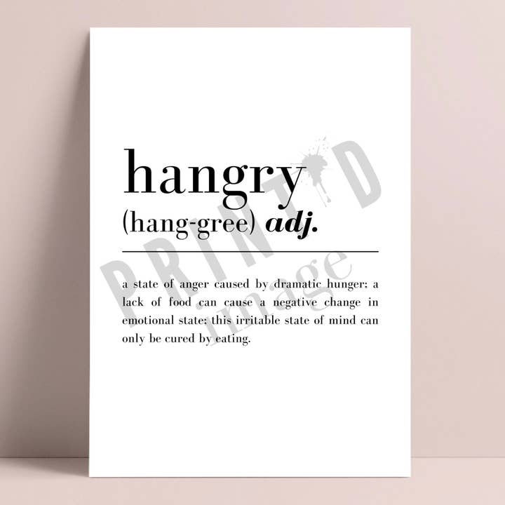 PRINTD image – Engroshandel Kunsttryk – Køkken Print, Sjov Typografi Prints, Wall Decor Print2