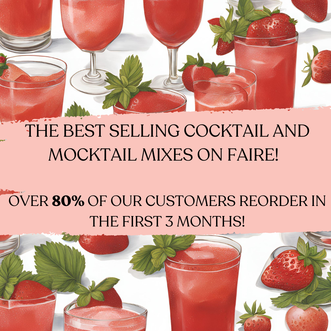 Simply Cocktails - Wholesale Cocktail Mix/Syrup - Strawberry Basil - Cocktail and Mocktail Mixer - All Natural1
