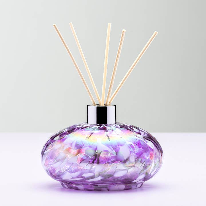 Sienna Glass - Wholesale Reed Diffuser - Reed Diffuser - Oval - Violet