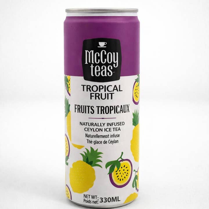 Thé glacé de Ceylan infusé naturellement aux fruits tropicaux pour la vente par Mccoy Teas Canada