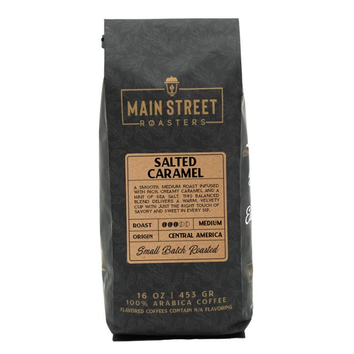 Main Street Roasters - Wholesale Coffee Beans - Salted Caramel Flavored Coffee3